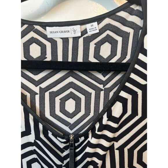 Lot of Susan Graver Liquid Knit Tops 3x Lot Of Six Greens Blues Work Plus Sz EUC - Picture 5 of 16